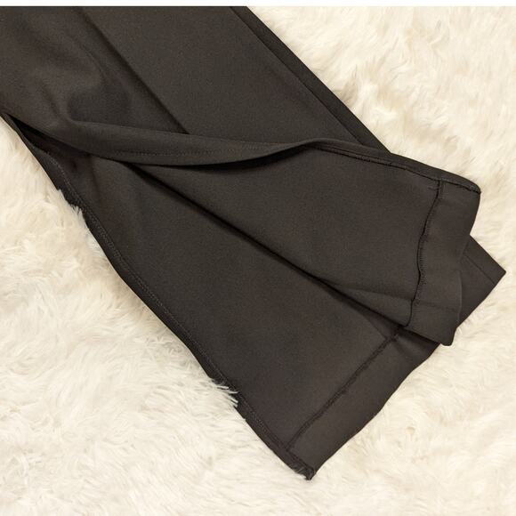 Y2K Vintage Sharagano Split Leg Flare Pants Black Size Large - Picture 7 of 9